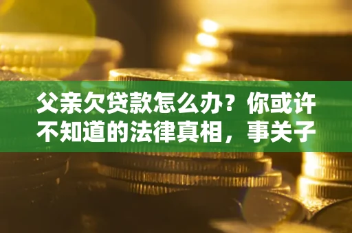 济南父亲欠贷款怎么办？你或许不知道的法律真相，事关子女未来