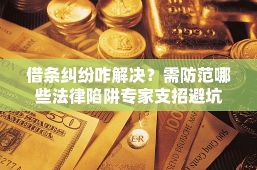 济南借条纠纷咋解决？需防范哪些法律陷阱专家支招避坑