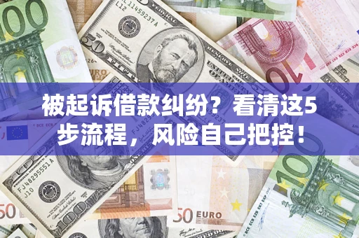 济南被起诉借款纠纷？看清这5步流程，风险自己把控！