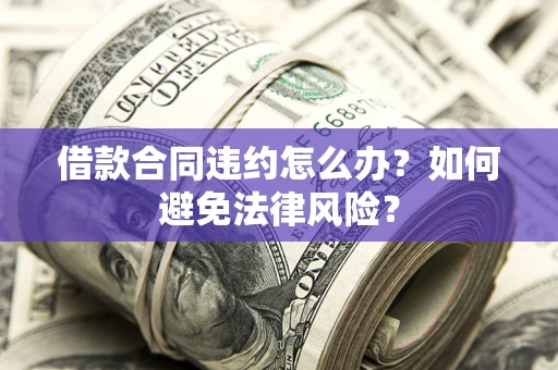 济南借款合同违约怎么办？如何避免法律风险？