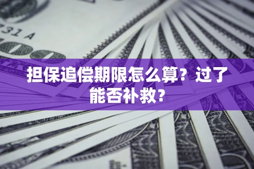 济南担保追偿期限怎么算？过了能否补救？